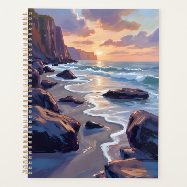 Big Sur, California Coastal Art Painting Planer (Vorderseite)