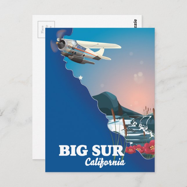 Big Sur California-Karte Postkarte (Vorne/Hinten)