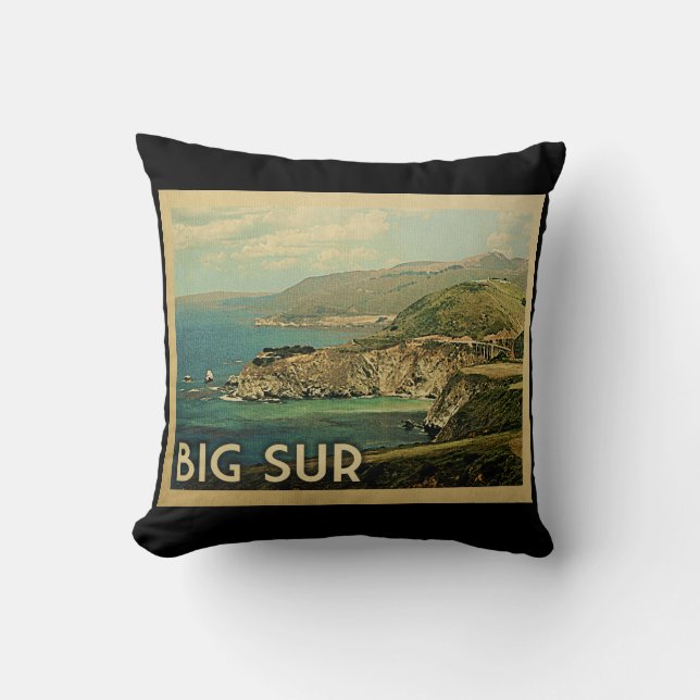 Big Sur California Kissen (Vorderseite)