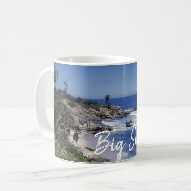 Big Sur California Küste Kaffeetasse (Vorderseite Links)