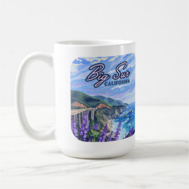 Big Sur California Küste Retro Westküste Kaffeetasse
