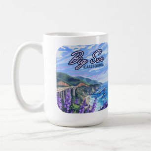 Big Sur California Küste Retro Westküste Kaffeetasse