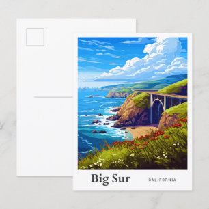 Big Sur California Postkarte
