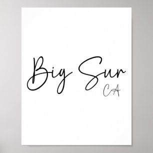 Big Sur Kalifornien Ca Retro Poster