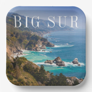 Big Sur Kalifornien Küste Pappteller