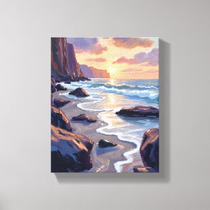 Big Sur, Kalifornien Küstenkunstmalerei Leinwanddruck