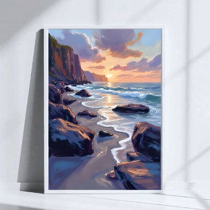 Big Sur, Kalifornien Küstenkunstmalerei Poster