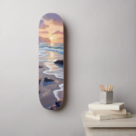 Big Sur, Kalifornien Küstenkunstmalerei Skateboard