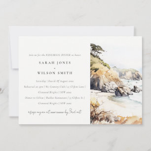 Big Sur, Kalifornien Landschaft Probeessen Einladung