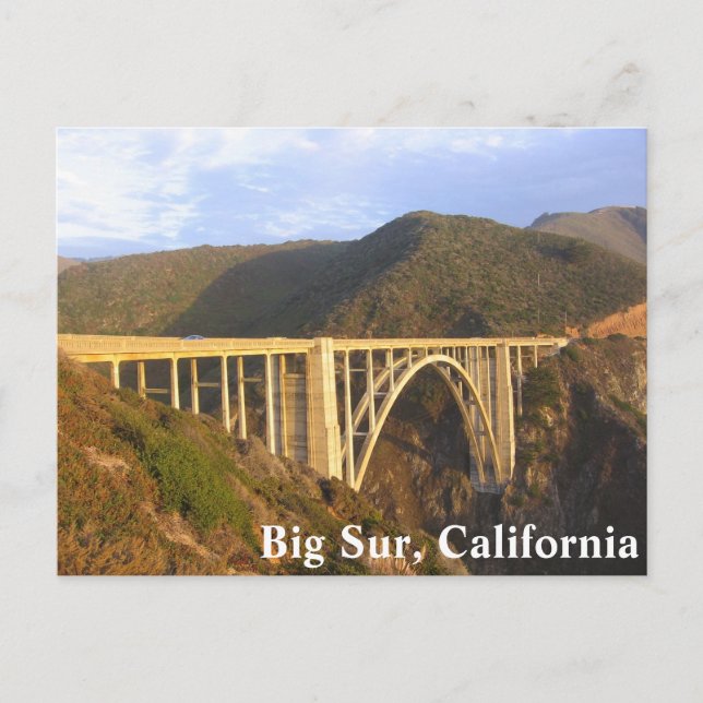 Big Sur, Kalifornien Postkarte (Vorderseite)