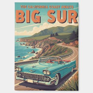 Big Sur Kalifornien Vintage Reise Magnet