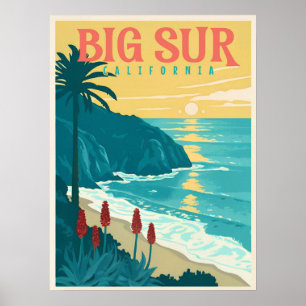 Big Sur - Kaliforniens Schönheit an der Pazifikküs Poster