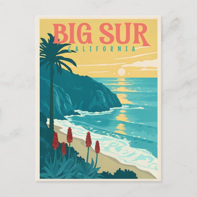 Big Sur - Kaliforniens Schönheit an der Pazifikküs Postkarte (Vorderseite)