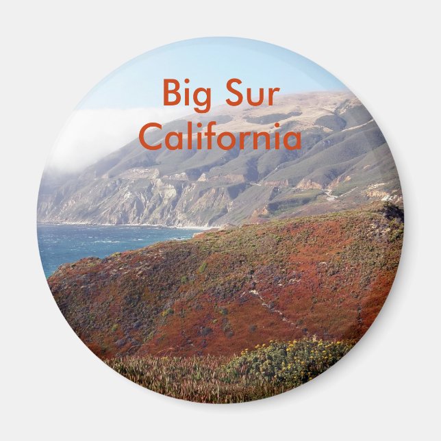 Big Sur, kalifornische Landschaft Magnet (Vorne)