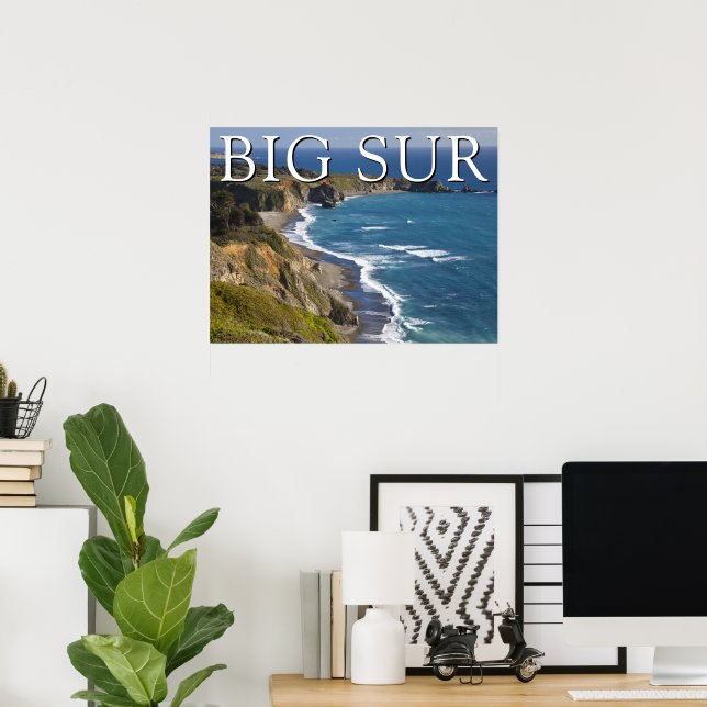 Big Sur Küste | Kalifornien Poster (Heimbüro)