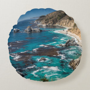 Big-Sur-Küste,Westküste,Pazifikküste Rundes Kissen