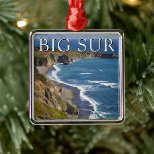 Big Sur Küstenlinie   Kalifornien Ornament Aus Metall