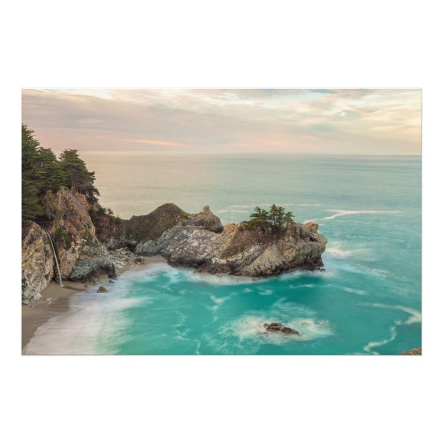 Big Sur McWay Falls Scenery Fotodruck (Vorne)