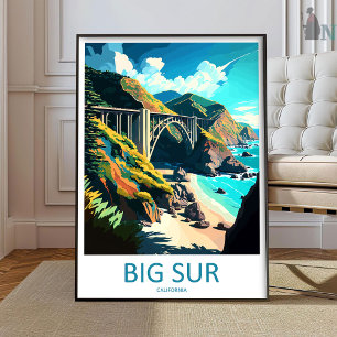 Big Sur Nationalpark Reise Druck Wandkunst Big Su Poster
