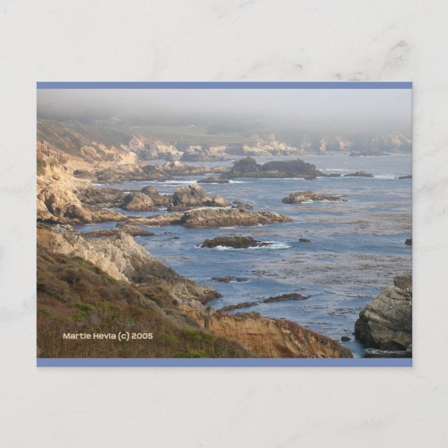 Big Sur Rocky Coast | Blue Beach Song™ Postkarte (Vorderseite)