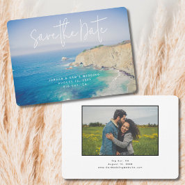 Big Sur Wedding Save the Date Foto Einladung