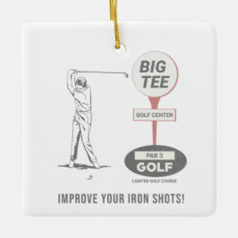 Big T-Shirt Golfplatz La Mirada Keramikornament