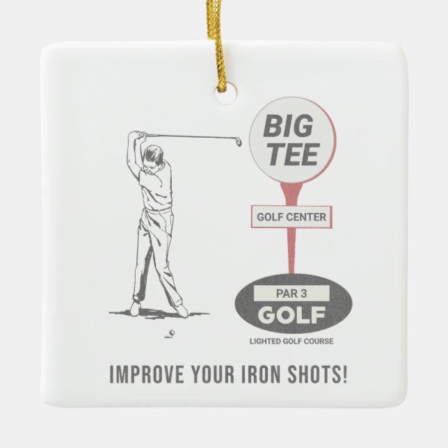 Big T-Shirt Golfplatz La Mirada Keramikornament (Vorderseite)
