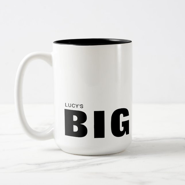 Big Tasse Personalizable Black Text Typografy (Links)