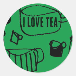 Big Tea Runder Aufkleber