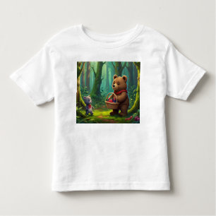 Big Teddy Bear und Baby Teddy Cartoon für Kinder Kleinkind T-shirt