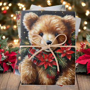 Big Teddy Bears zu 3 Weihnachten Geschenkpapier Set