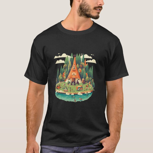 big Tent for outdoor Adventures in Summertime T-Shirt (Vorderseite)
