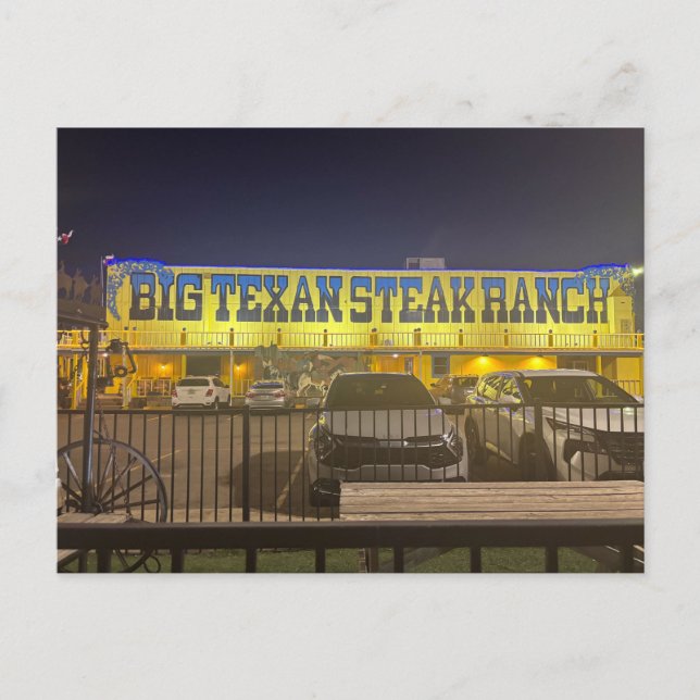 Big Texan Steak Ranch Postkarte (Vorderseite)