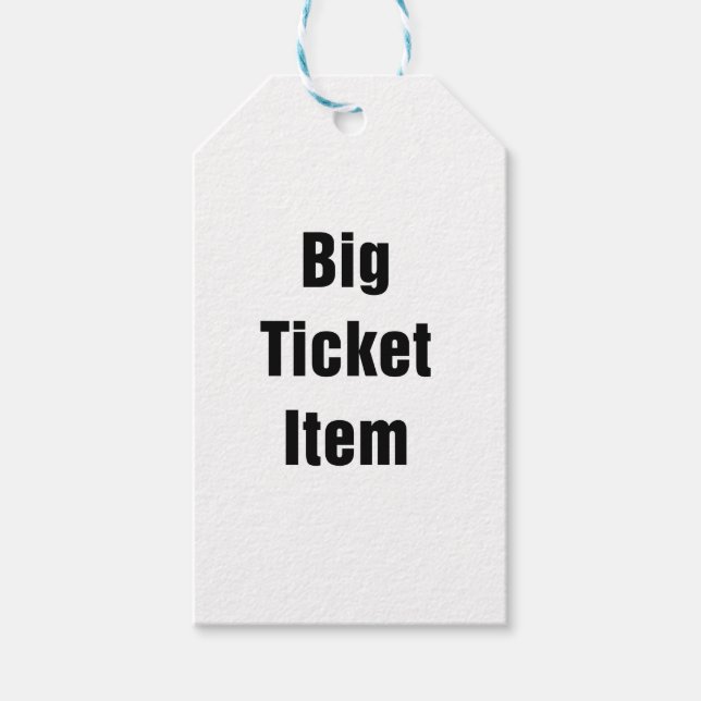 Big Ticket Geschenkanhänger (Vorderseite)