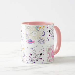 Big Time and Space Mandala Patchwork Pattern Coffe Tasse