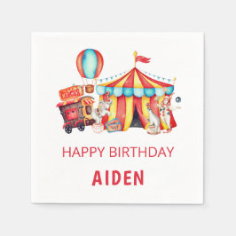 Big Top Circus Happy Geburtstag Serviette