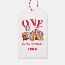 Big Top Circus Karneval 1. Geburtstag Geschenkanhänger