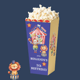 Big Top Circus Karneval Fünfter Geburtstag Popcorn Geschenkschachtel