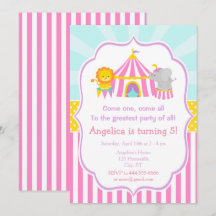Big Top Circus Karneval Geburtstag in Rosa