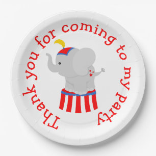 Big Top Circus Karneval Geburtstag in Rot Pappteller