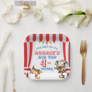 Big Top Circus Paper Plate Pappteller