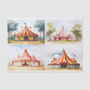 Big Top Circus Zelt Collage 1 Dekoupage Paper Seidenpapier