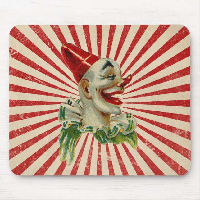 Big Top Vintag Laching Clown Mousepad (Vorne)