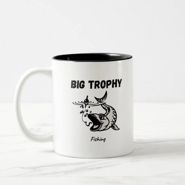 Big Trophy Fishing Zweifarbige Tasse (Links)