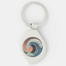 Big Tsunami Wave Schlüsselanhänger
