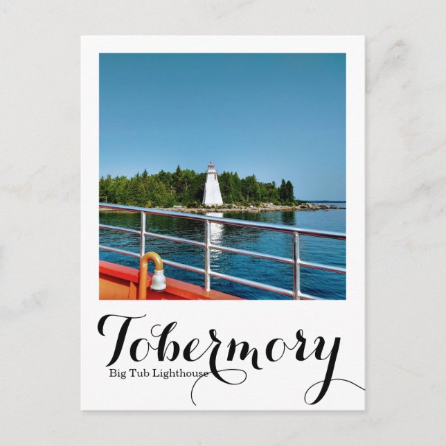 Big Tub Lighthouse Tobermory Ontario Kanada Postkarte (Vorderseite)