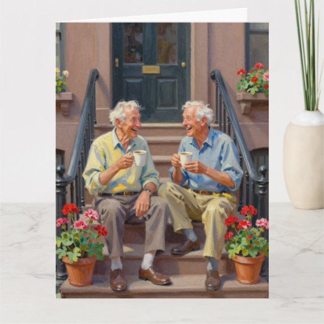 Big Twin Coots Coffee Club Birthday Occasion Card Karte (Vorderseite)