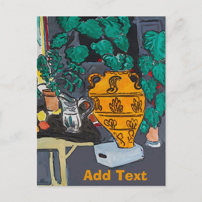 Big Vase Postkarte (Vorderseite)