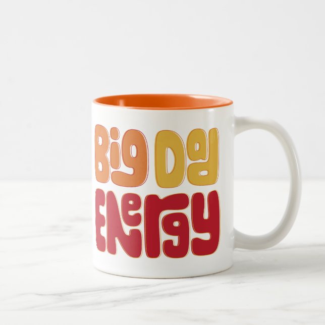 Big Vater Energy Zwei-Tone-Tasse Zweifarbige Tasse (Rechts)
