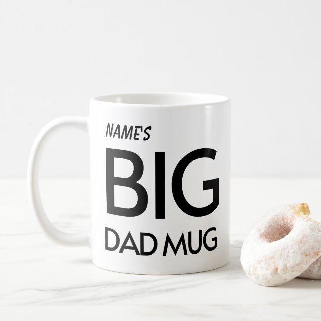 Big Vater Tasse Funny Vatertag Kaffee Tasse (Mit Donut)